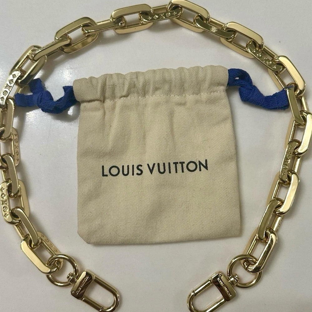 Louis Vuitton Gold Chain Accessory